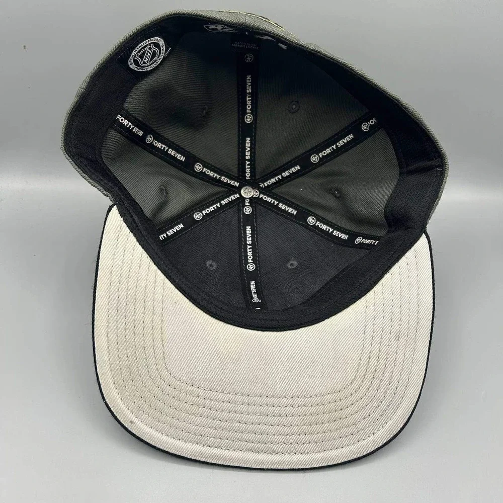 Vegas Golden Knights‎ NHL Hat Men 7 3/8 Gray Embroidered 47 Brand Fitted Cap